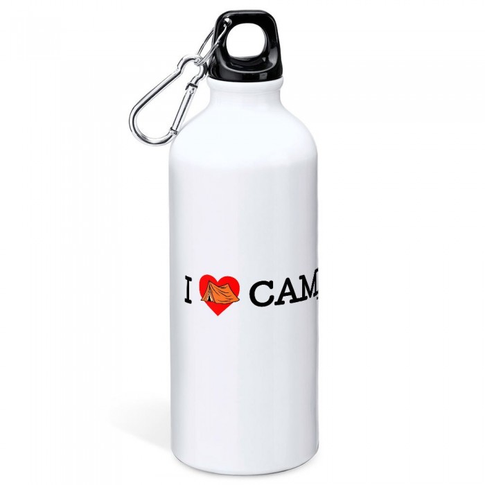 [해외]KRUSKIS I Love Camp 물병 800ml 3140578674 White