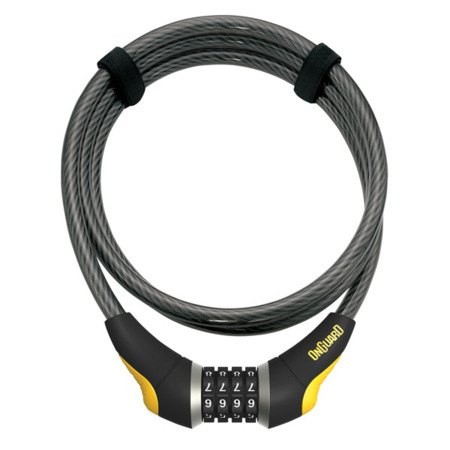 [해외]ONGUARD Antitheft Combo Akita-185 cmx12 mm 케이블 잠금 장치 1138464117 Black / Grey / Yellow