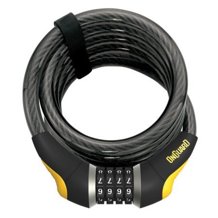 [해외]ONGUARD Antitheft Combo Doberman-185 cmx15 mm 케이블 잠금 장치 1138464123 Black / Yellow