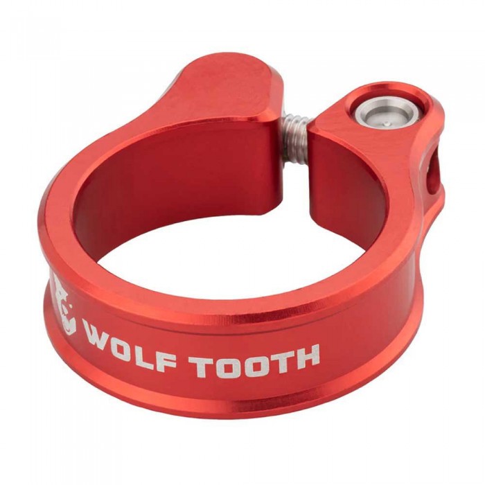 [해외]WOLF TOOTH 볼트 새들 클램프 CNC 1140418684 Red