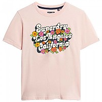 [해외]슈퍼드라이 70´s Floral Script 로고 반팔 티셔츠 140394778 Somon Pink Marl