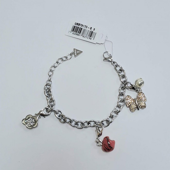 [해외]GUESS 팔찌 Iconic Charm S_3 140586649 Silver