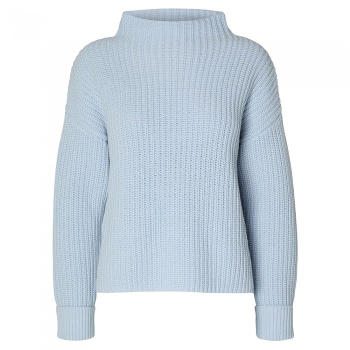 [해외]SELECTED Selma 하이넥 스웨터 139971203 Cashmere Blue