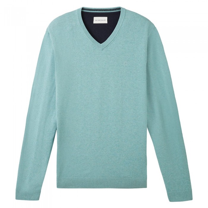 [해외]TOM TAILOR 브이넥 스웨터 1039806 Basic Knit 139952001 Soft Mint Melange