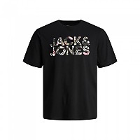 [해외]잭앤존스 Jeff Corp 로고 반팔 티셔츠 140450960 Carbon / Detail Flower