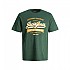 [해외]잭앤존스 로고 2 Col 반팔 티셔츠 140450980 Dark Green / Detail Melange