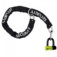 [해외]URBAN SECURITY U-락+ 미니 UR59 120 체인 자물쇠 9140512452 Black / Yellow