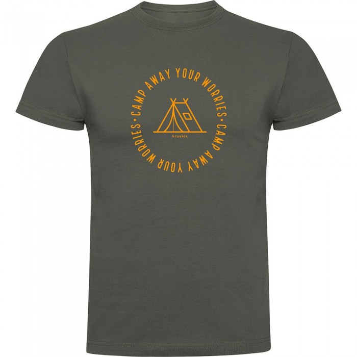 [해외]KRUSKIS Camp Away 반팔 티셔츠 4140578367 Dark Army Green