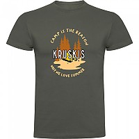 [해외]KRUSKIS Camp Is The Reason 반팔 티셔츠 4140578425 Dark Army Green