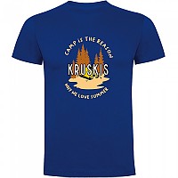 [해외]KRUSKIS Camp Is The Reason 반팔 티셔츠 4140578435 Royal Blue