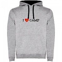 [해외]KRUSKIS I Love Camp Bicolor 후드티 4140578647 Heather Grey / Black