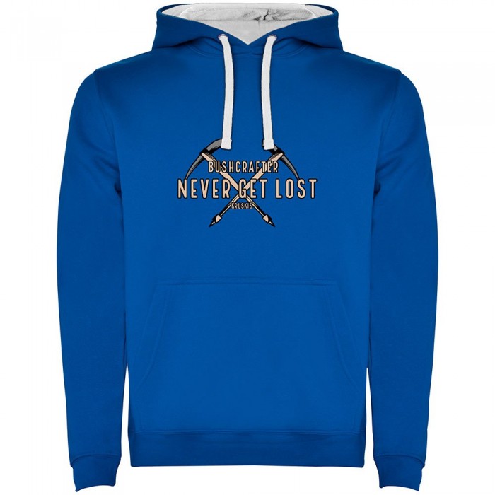 [해외]KRUSKIS Never Get Lost Bicolor 후드티 4140578735 Royal Blue / White