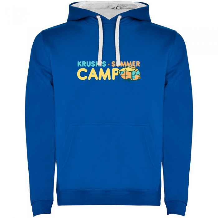 [해외]KRUSKIS 썸머 Camp Bicolor 후드티 4140578764 Royal Blue / White