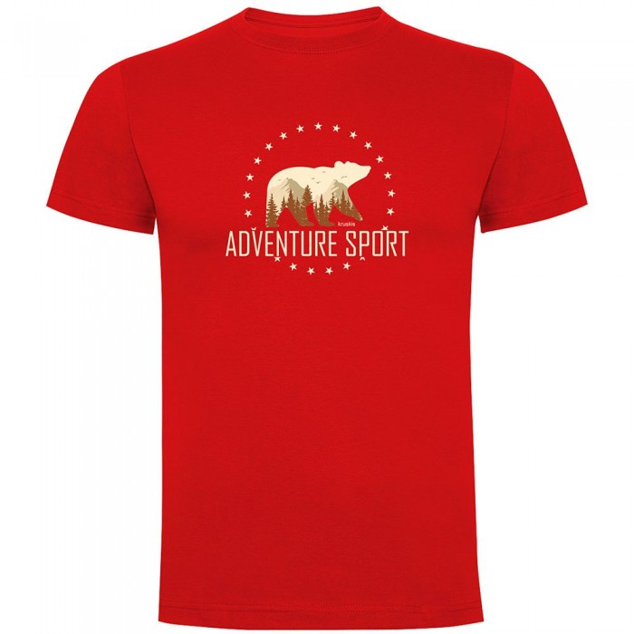 [해외]KRUSKIS Adventure Sport 반팔 티셔츠 4140578085 Red