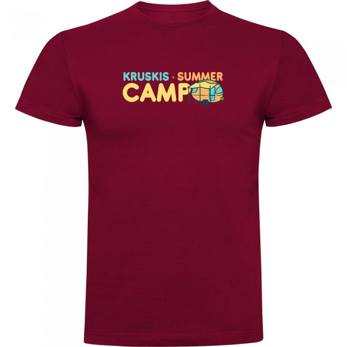 [해외]KRUSKIS 썸머 Camp 반팔 티셔츠 4140578775 Dark Red