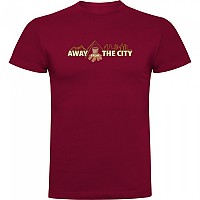 [해외]KRUSKIS Away From City 반팔 티셔츠 4140578108 Dark Red