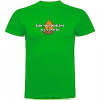 [해외]KRUSKIS Burn Your 프로blems 반팔 티셔츠 4140578255 Green