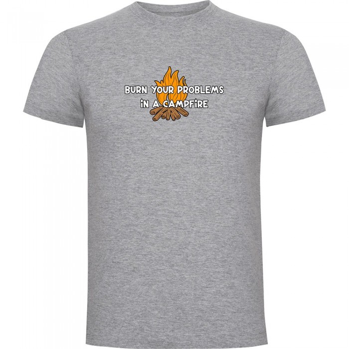 [해외]KRUSKIS Burn Your Problems 반팔 티셔츠 4140578256 Heather Grey