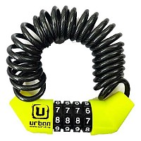 [해외]URBAN SECURITY 케이블 잠금 장치 UR446 1140512735 Black / Yellow