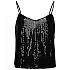 [해외]슈퍼드라이 Sequin Cami 민소매 티셔츠 140439875 Black Sequin