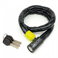 [해외]URBAN SECURITY 케이블 잠금 장치 UR5120 Duoflex 9140512743 Black / Yellow