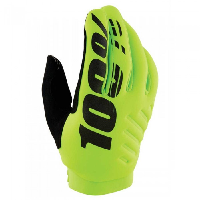 [해외]100% Brisker FA22 장갑 1140535029 Fluo Yellow / Black