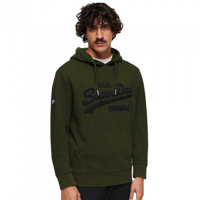 [해외]슈퍼드라이 Embroidered Vl 후드티 140588034 Surplus Goods Olive Green