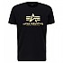 [해외]알파 인더스트리 Basic T Carbon 반팔 티셔츠 140589336 Black / Gold