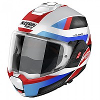 [해외]놀란 컨버터블 헬멧 N120-1 Subway N-COM 9140469180 Metal White / Blue / Red / Black