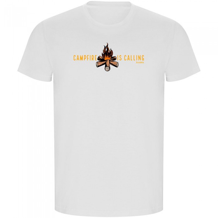 [해외]KRUSKIS Campfire Is Calling Eco 반팔 티셔츠 4140613588 White