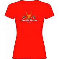 [해외]KRUSKIS Camping Season 반팔 티셔츠 4140613659 Red