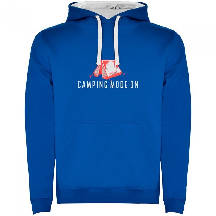 [해외]KRUSKIS Camping Mode On Two-Colour 후드티 4140613640 Royal Blue / White