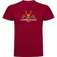 [해외]KRUSKIS Camping Season 반팔 티셔츠 4140613652 Dark Red