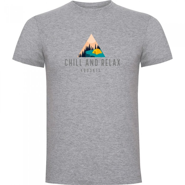 [해외]KRUSKIS Chill And Relax 반팔 티셔츠 4140613684 Heather Grey