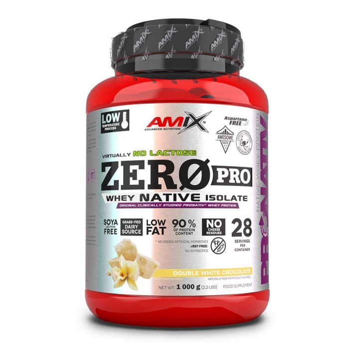 [해외]AMIX 프로틴 더블 초콜릿 화이트 ZeroPro 1kg 7140502800 Red