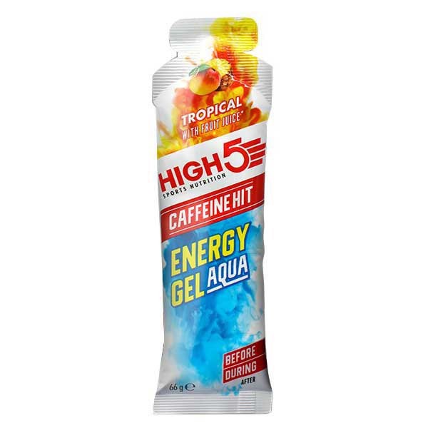 [해외]HIGH5 에너지 젤 Aqua Caffeine 66g 열렬한 7140594967 Multicolor