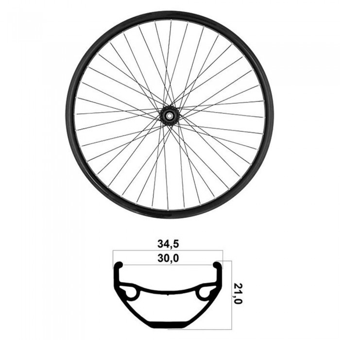 [해외]MVTEK 29´´ Tubeless MTB 뒷바퀴 1140626383 Black