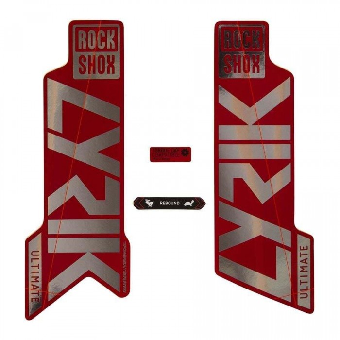 [해외]락샥 상표 Lyrik Ultimate 27.5´´/29´´ 2021 Red Lowers Decal Kit 1137795688 Gloss Polar