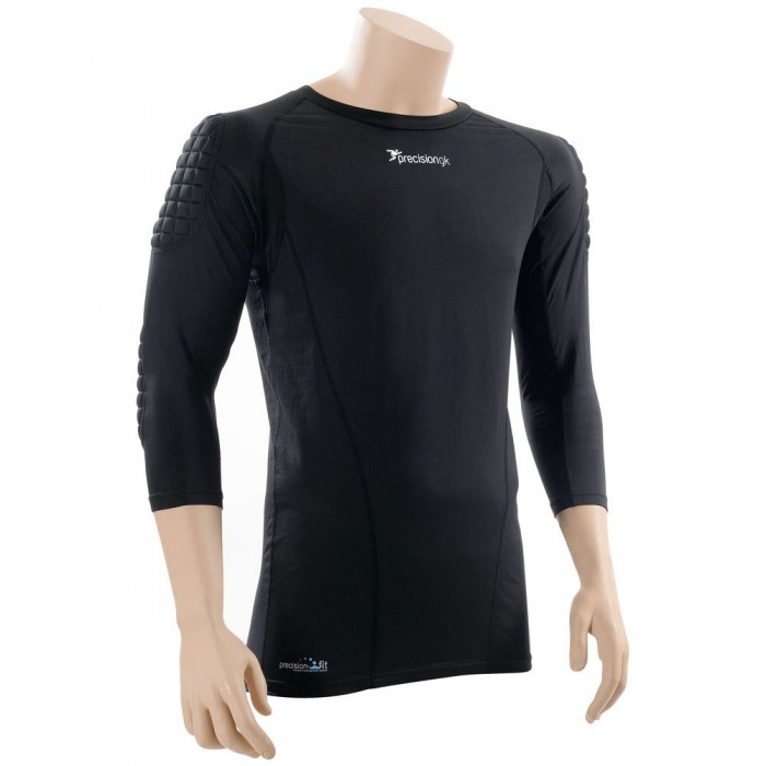 [해외]PRECISION Padded Baselayer Goalkeeper 주니어 긴팔 보호 저지 3140613296 Black