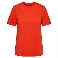 [해외]PIECES Ria Solid 반팔 티셔츠 140297756 Tangerine Tango