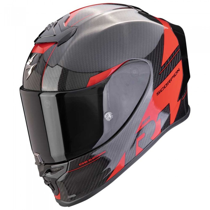 [해외]SCORPION EXO-R1 EVO Carbon Air Rally 풀페이스 헬멧 9140546509 Black / Red