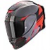 [해외]SCORPION EXO-R1 EVO Carbon 에어 Rally 풀페이스 헬멧 9140546509 Black / Red