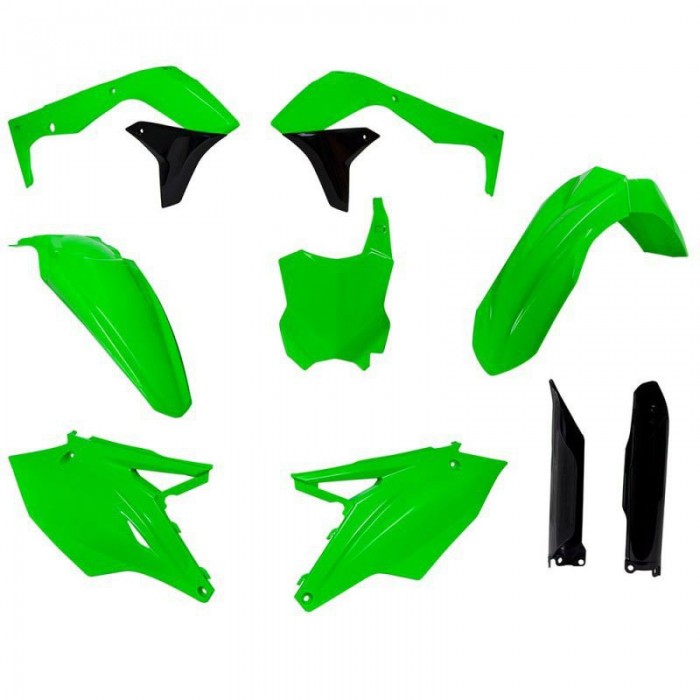 [해외]RTECH Kawasaki KX 450F 2016-2018 R-KITKXF-VF0-517 오토바이 플라스틱 키트 9140628105 Neon Green