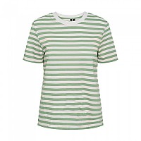 [해외]PIECES Ria 반팔 티셔츠 140557213 Quiet Green / Stripes Bright White