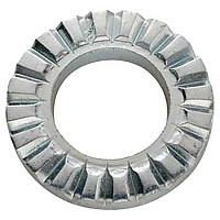 [해외]SCHWARZ 뒷바퀴용 톱니형 와셔 링 10 단위 1140629256 Silver