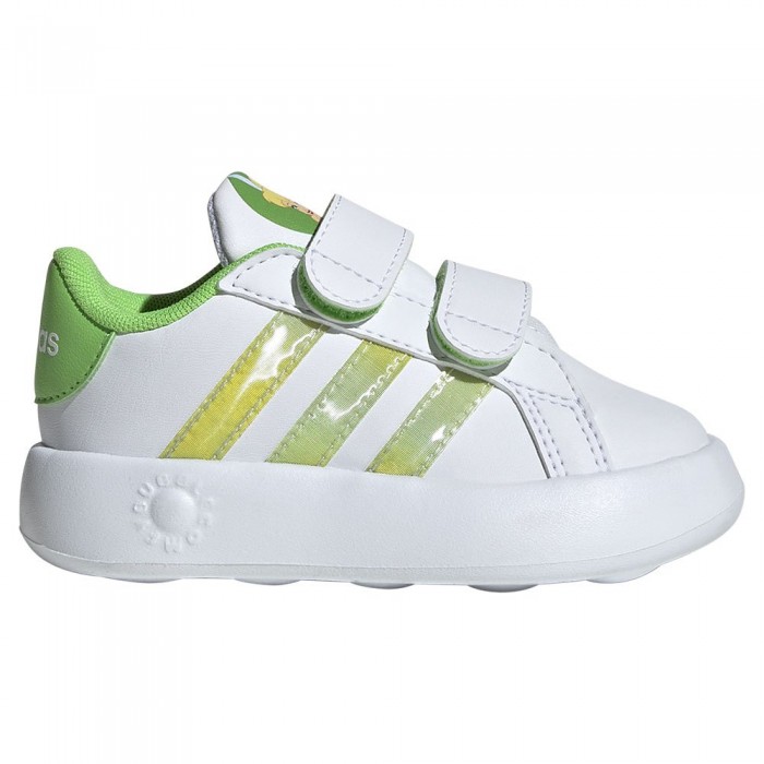 [해외]아디다스 Grand Court 2.0 Tink CF 운동화 15140546970 Ftwr White / Linen Green / Lucid Lime