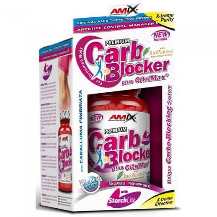 [해외]AMIX 지방 감소제 Carb Blocker 90 단위 3139114621 Uncolor