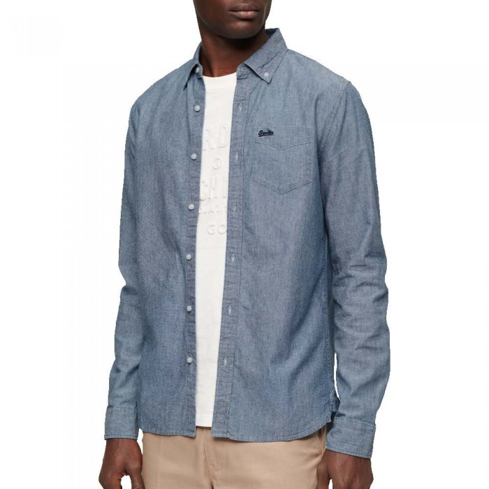 [해외]슈퍼드라이 Chambray 긴팔 셔츠 140587888 Indigo Chambray