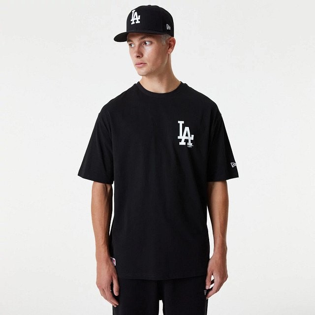 [해외]뉴에라 MLB Essentials LC OS Los Angeles Dodgers 반팔 티셔츠 139860492 Black