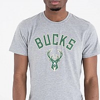 [해외]뉴에라 NBA Regular Milwakee Bucks 반팔 티셔츠 139860633 Grey Med